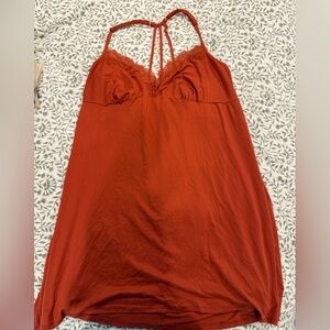 Secret Treasures Vibrant Orange Slip Dress